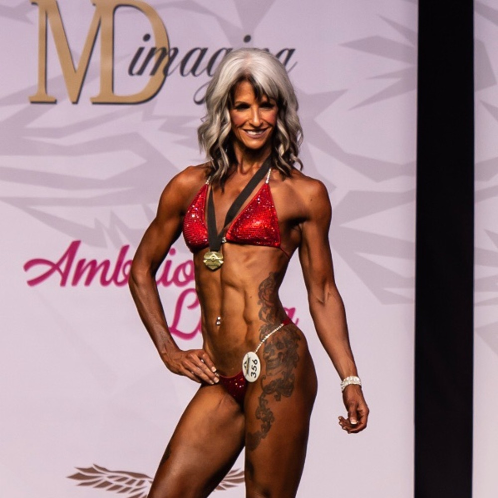 Body building competition bikini, Toxic Angelz, medium, pro cut bottom